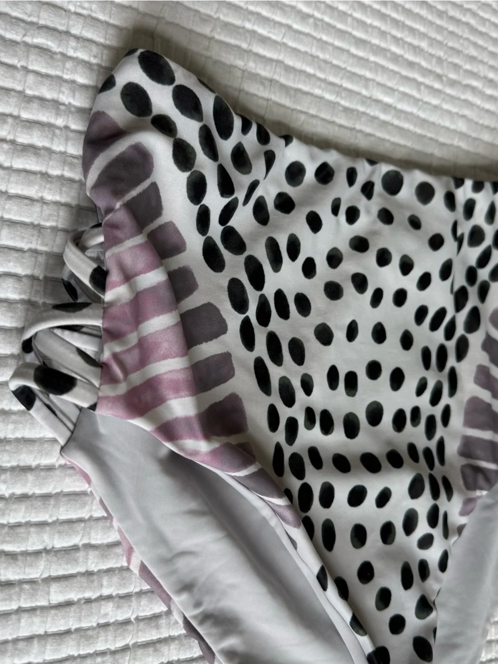 Mara Hoffman High-Waist Polka Dot Swim Bottoms